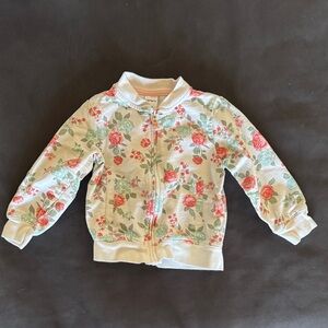 🌸 Carter’s Floral Zip-Up Jacket | 18 Months